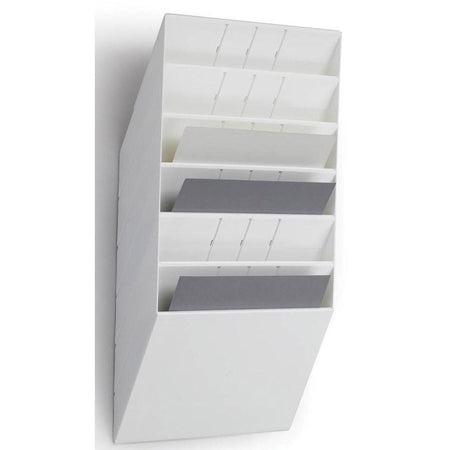 Langlebig - Prospekthalter Flexiboxx 6 A4 Quer weiß