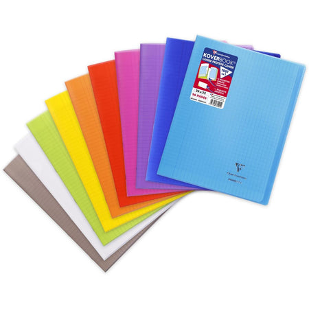 Clairefontaine -  schrift Koverbook voor ft A4+, 96 bladzijden, kaft in PP, seyès, transparant