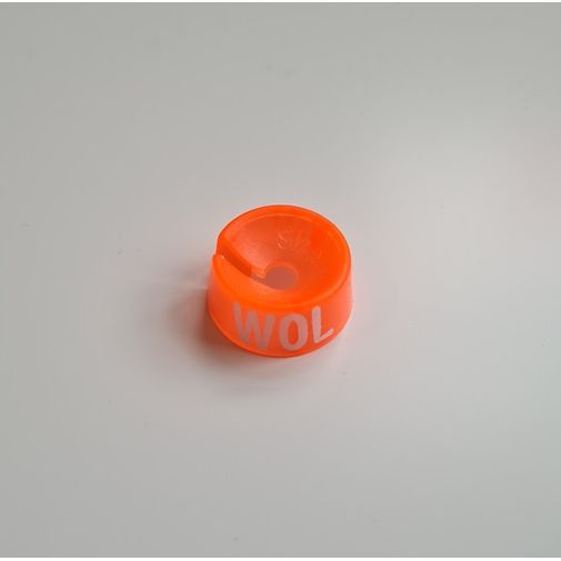 Klika - MB fluoreszierender roter / weißer Druck: WOLLE