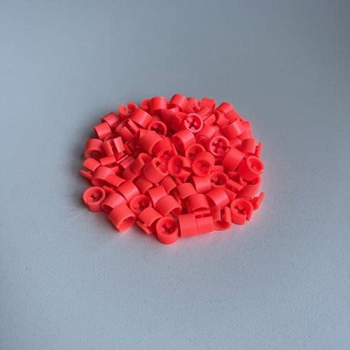 Klika -  Minimarker onbedrukt fluor rood 100 stuk