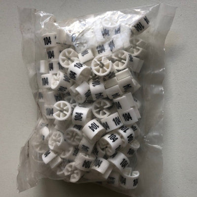Klika -  Minimarker wit/zwart 104 100st