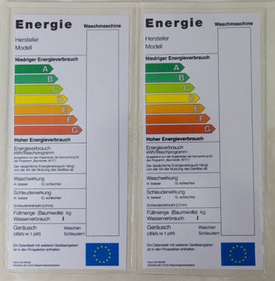 Klika -  U-map zelfklevend Energielabel 120x260