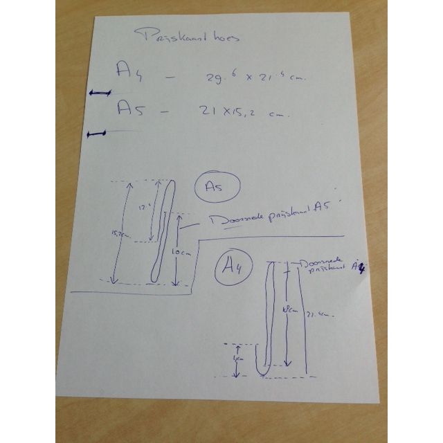 Klika - Kartenhalter 297x210mm Dicke 1mm PETG 30 Stück