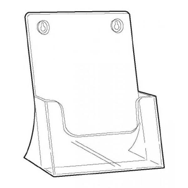 Klika - Prospektablage A4 Hochformat transparent