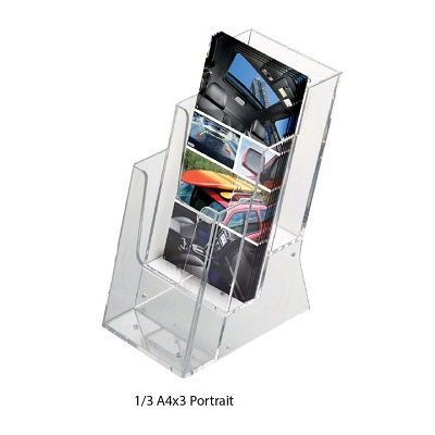 Klika - Prospektablage 3-fach x 1/3A4 Hochformat 14-teilig