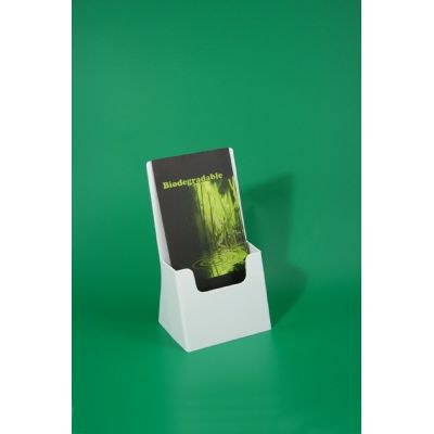 Klika - Prospektablage BIO 1/3 A4 Hochformat Farbe weiß 20 Stück