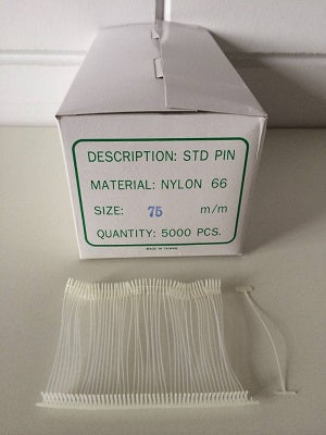 Klika - Nylon-Textilstifte 75 mm Standard 5000 Stück 12 Stück