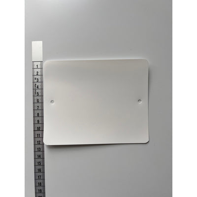 Klika - PVC-Etiketten 120x150 mm 2 Löcher weiß