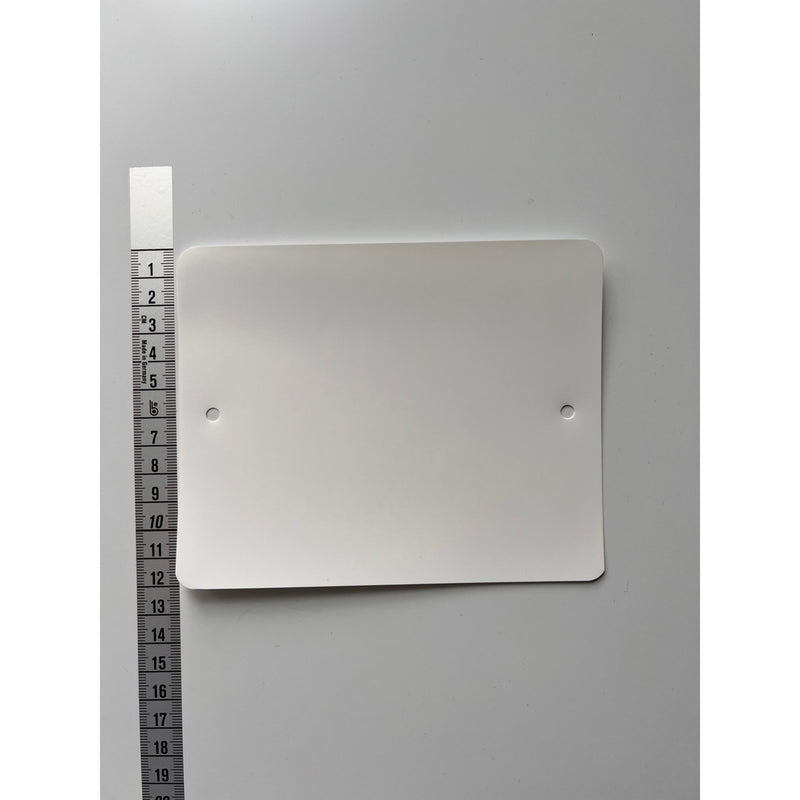 Klika - PVC-Etiketten 120x150 mm 2 Löcher weiß