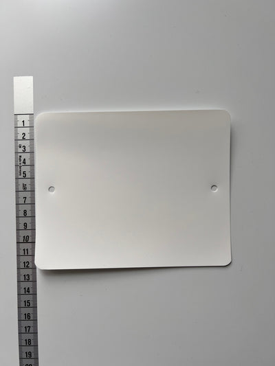 Klika - PVC-Etiketten 120x150 mm 2 Löcher weiß