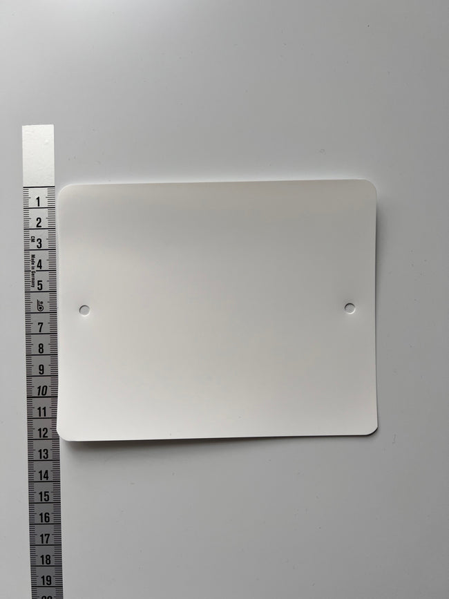 Klika - PVC-Etiketten 120x150 mm 2 Löcher weiß