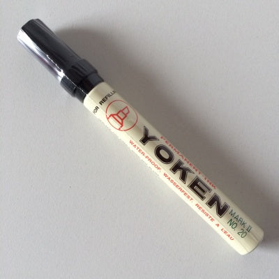 Klika -  Stift Yoken No. 20 zwart beitel punt