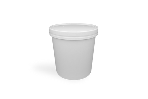 Klika - Deckelsuppenbecher 750-1000 ml Ø118mm Pappe Weiß | 500 Stücke