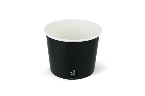 Klika - Batrijke Cup 300 ml Ø90mm 10oz Pappe Schwarz | 1000 Stücke