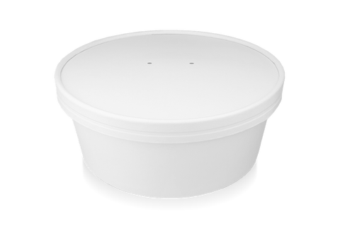 Klika-Cover Salat Poke Bowl 900-1100-1300 ml Ø184mm Weiße Bio | 150 Stücke