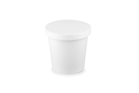 Klika - Deckelsauce Tasse Ø62mm Pappe Weiß | 500 Stücke