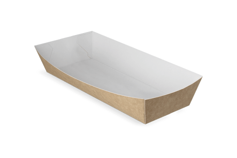 Klika - Snack Bowl A18 Kraft/White Bio | 400 Stück