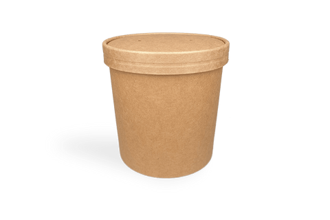 Klika - Deckelsuppenbecher 750 ml Ø118mm Kraft | 500 Stücke