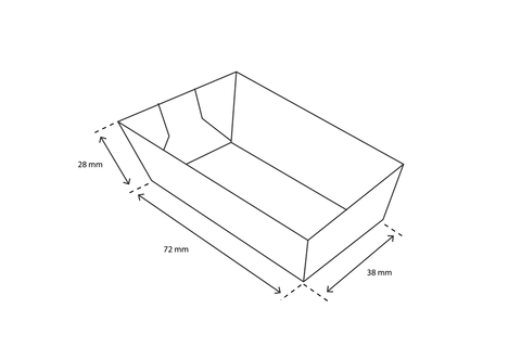 Klika - Snack Box a1 Kraft | 1000 Stücke