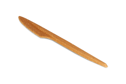 Klika - wiederverwendbares Messer 180 -mm -Holz -Look Bio | 100 Stück