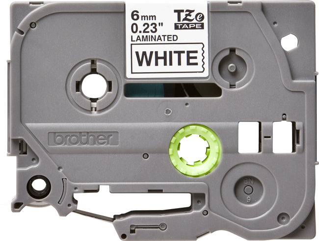 Brother - Labele P-touch TZe-211 Standard 6mm Schwarz auf Weiß