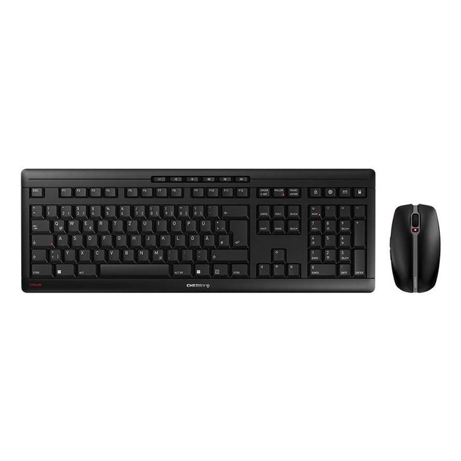 CHERRY -   Stream Desktop toetsenbord Inclusief muis Kantoor RF Draadloos QWERTZ Duits Zwart