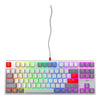 CHERRY -   K4V2 TKL toetsenbord Gamen USB QWERTY Amerikaans Engels Grijs, Licht Grijs, Rood