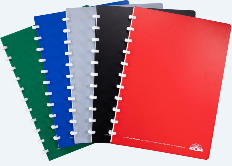 Atoma – Öko-Notizbuch, ft A4, 144 Seiten, liniert, verschiedene Farben