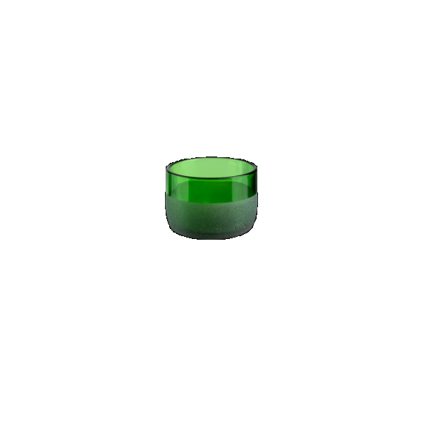 Iwas-Glas grün gefrostet, 12 cl/4 oz, 7,4 x 5,1 cm, Schachtel mit 4 Stück
