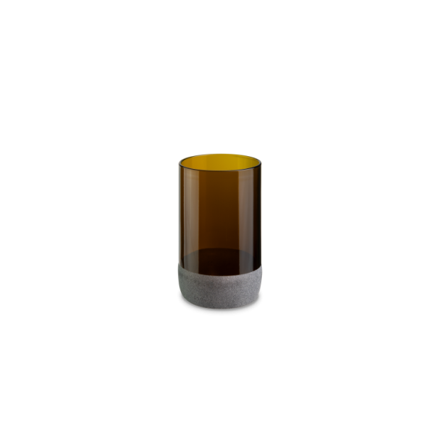 Iwas Glasbronze mattiert, 35,5 cl/12 oz, 7,4 x 12 cm, Schachtel mit 4 Stück