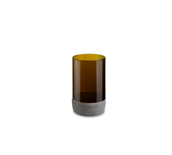 Iwas Glasbronze mattiert, 35,5 cl/12 oz, 7,4 x 12 cm, Schachtel mit 4 Stück