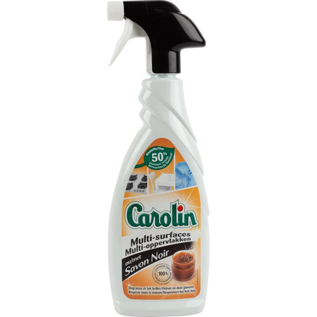 Carolin – Allzweckreiniger mit schwarzer Seife, 650 ml Spray
