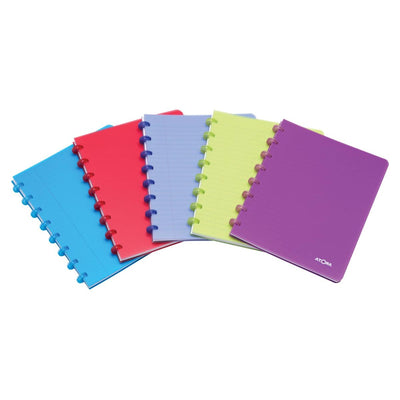 Atoma – Trendiges Notizbuch, ft A5, 144 Seiten, PP, kariert 5 mm, farbig sortiert