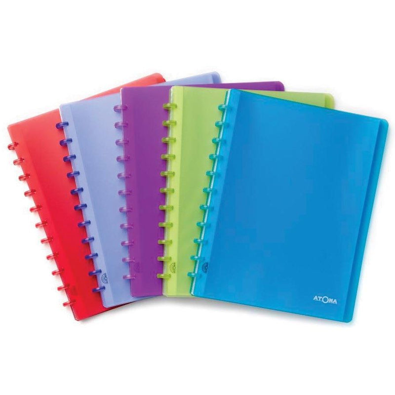 Atoma - Album, ft A4, PP transparent, 20 Beutel, verschiedene Farben