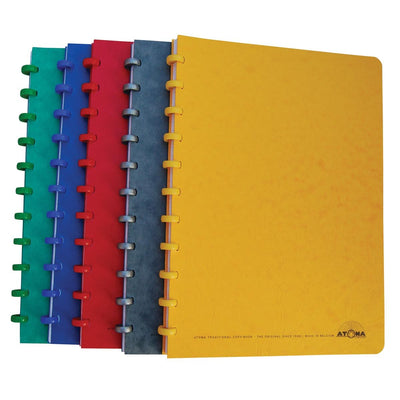 Atoma – Klassisches Notizbuch, ft A5, 100 Seiten, kariert 5 mm, verschiedene Farben