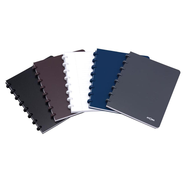 Atoma – Notizbuch, ft A4, 144 Seiten, PP, liniert, verschiedene Farben