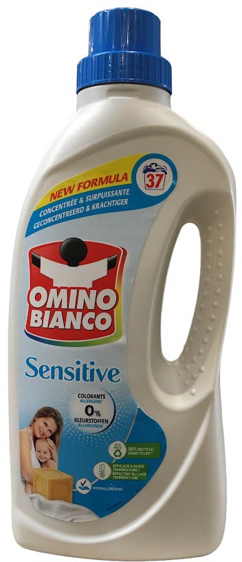 Omino Bianco - Sensitive Waschmittel, 37 Dosen, 1,48 l Flasche