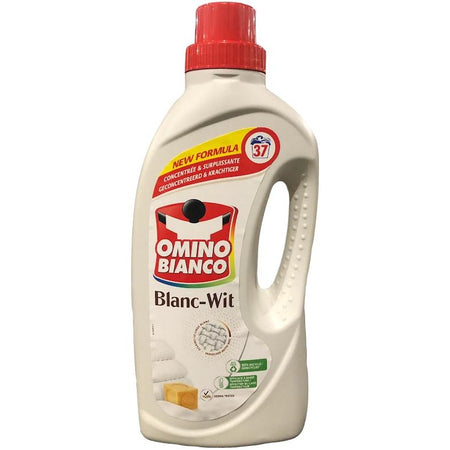 Omino Bianco - Weißes Waschmittel, 37 Dosen, 1,48 l Flasche