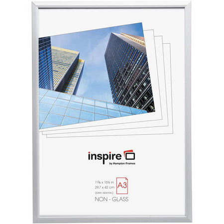 The Photo Album Company – Hampton-Fotorahmen, 1,4 cm PVC-Profil, weiß, A3