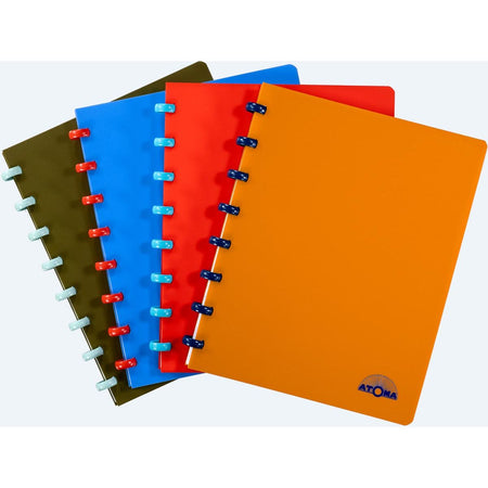 Atoma – Nature-Notizbuch, ft A5, 144 Seiten, kariert 5 mm, verschiedene Farben