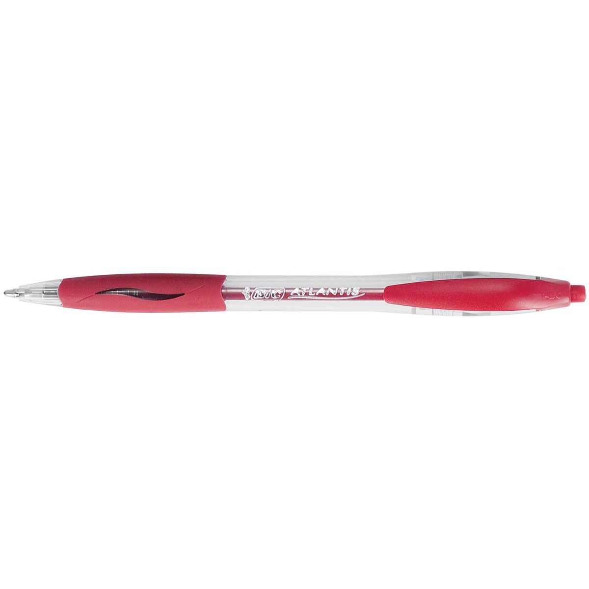 Bic - Kugelschreiber Atlantis Classic Grip Clic Medium Rot