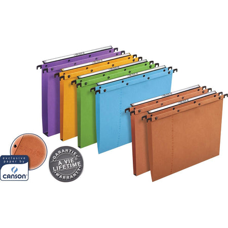 Elba - L'Oblique Hängeregistraturen für Schubladen AZO Abstand 380 mm, Boden 30 mm, orange
