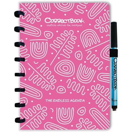 Correctbook - Agenda A5 blütenrosa zeitlos