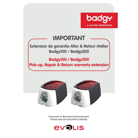 Badgy – Garantieverlängerung für Drucker, 1 Jahr