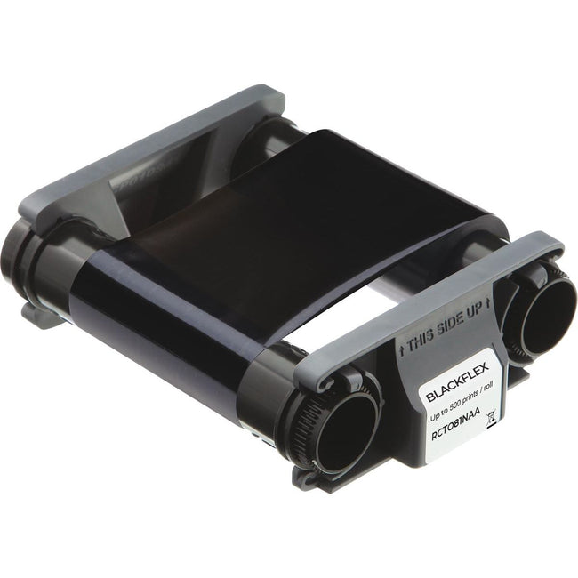 Badgy - Band Blackflex, einfarbig, schwarz für Papierkarten