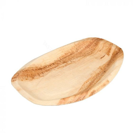 Teller > Quadratische Palmblattteller - BIO Cateringschale Palmblatt, 25x35cm 10 Stück