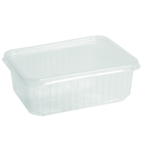 Vitabox - Behälter RH Mikrowelle 1000cc transparent 50 Stück exkl. Deckel