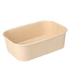 Depa – Mikrowellen-Mahlzeitenbehälter aus Bambuskarton, 500 ml, 173 x 120 x 57 mm, 25 Stück
