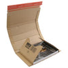 Boekverpakking A4 300x220x35/80mm varierend hoogte per stuk bruin