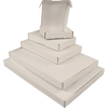 Briefkasten mit Klappe 110x110x28mm weiß